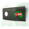 RH Disc Mower Blade ID 19mm, 93mm x 49mm x 3mm