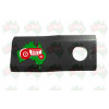 RH Disc Mower Blade ID 18.25mm, 107mm x 45mm x 4mm 