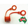 PVC Orange Hydraulic Dust Plug + Cap Male & Female Coupling