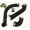 Radiator Hose Kit 65 With 192 Or 203 - Solid Rubber Bottom Hose and Clamps